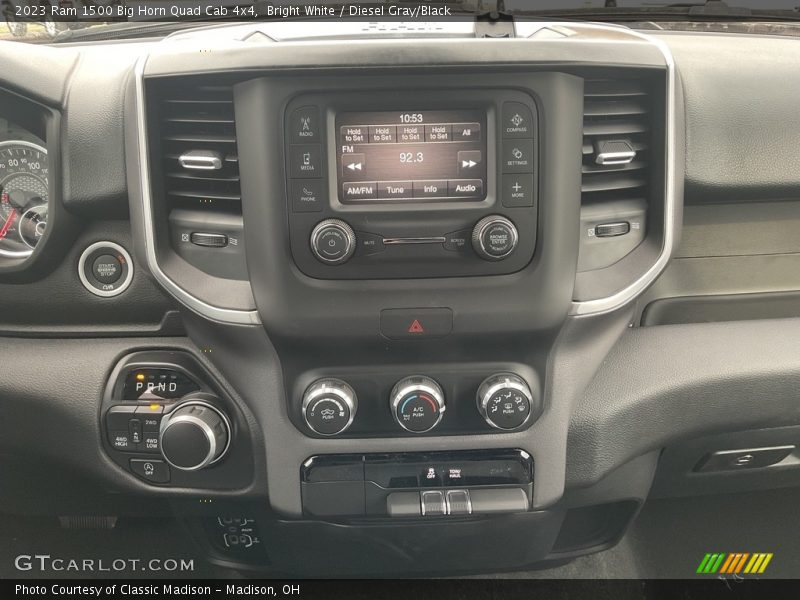 Bright White / Diesel Gray/Black 2023 Ram 1500 Big Horn Quad Cab 4x4