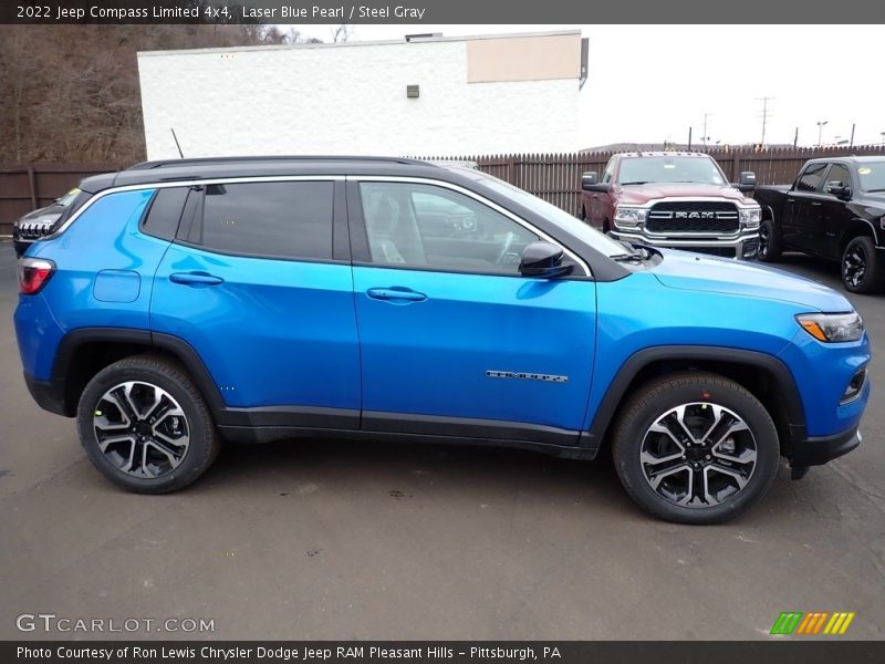 Laser Blue Pearl / Steel Gray 2022 Jeep Compass Limited 4x4