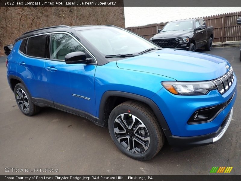 Laser Blue Pearl / Steel Gray 2022 Jeep Compass Limited 4x4