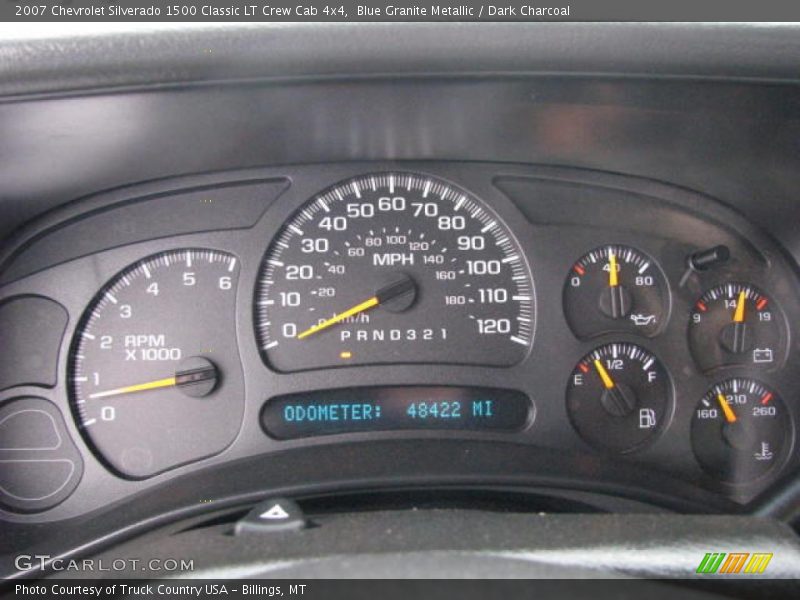 Blue Granite Metallic / Dark Charcoal 2007 Chevrolet Silverado 1500 Classic LT Crew Cab 4x4