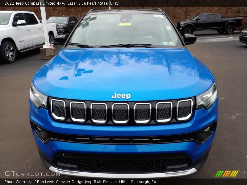 Laser Blue Pearl / Steel Gray 2022 Jeep Compass Limited 4x4