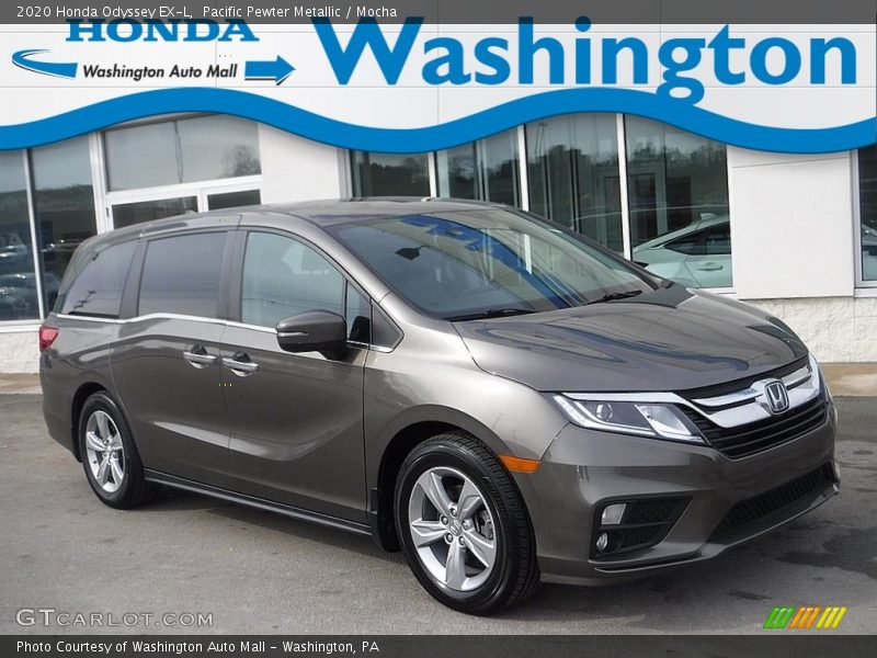 Pacific Pewter Metallic / Mocha 2020 Honda Odyssey EX-L