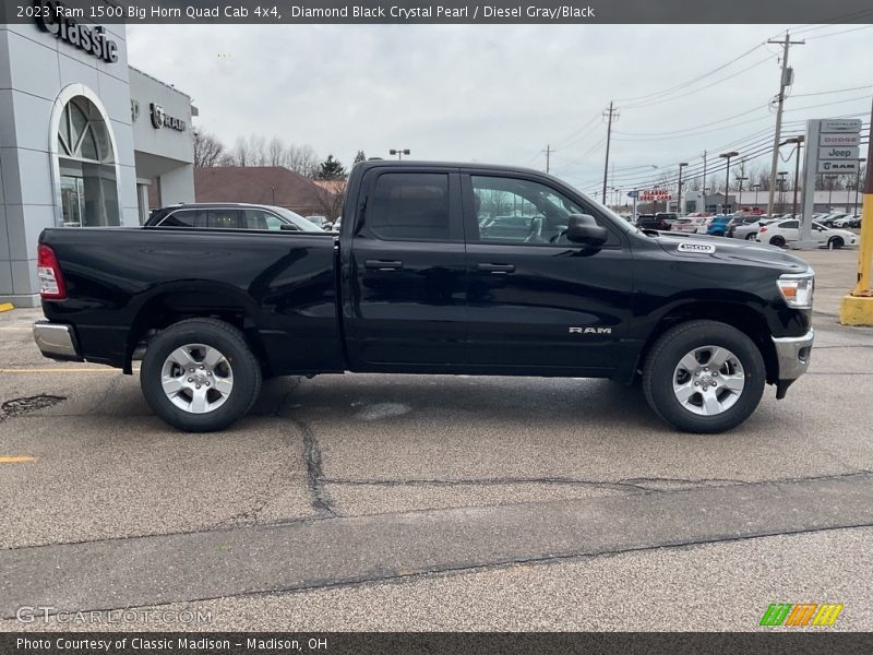  2023 1500 Big Horn Quad Cab 4x4 Diamond Black Crystal Pearl