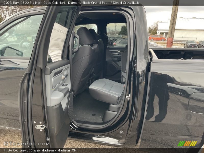 Diamond Black Crystal Pearl / Diesel Gray/Black 2023 Ram 1500 Big Horn Quad Cab 4x4