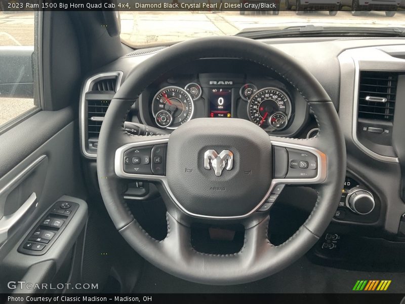  2023 1500 Big Horn Quad Cab 4x4 Steering Wheel