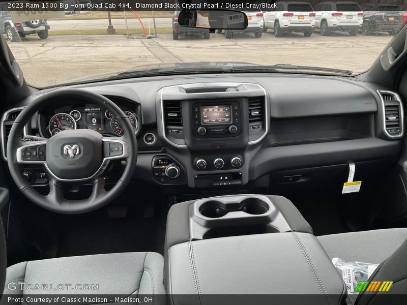 Dashboard of 2023 1500 Big Horn Quad Cab 4x4