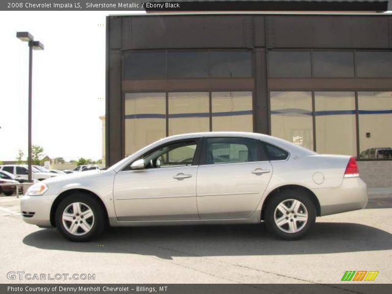 Silverstone Metallic / Ebony Black 2008 Chevrolet Impala LS