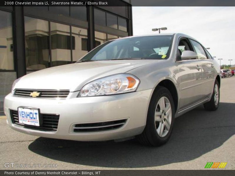 Silverstone Metallic / Ebony Black 2008 Chevrolet Impala LS