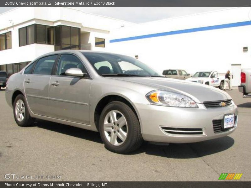 Silverstone Metallic / Ebony Black 2008 Chevrolet Impala LS