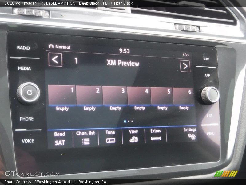 Deep Black Pearl / Titan Black 2018 Volkswagen Tiguan SEL 4MOTION
