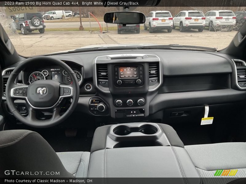 Dashboard of 2023 1500 Big Horn Quad Cab 4x4