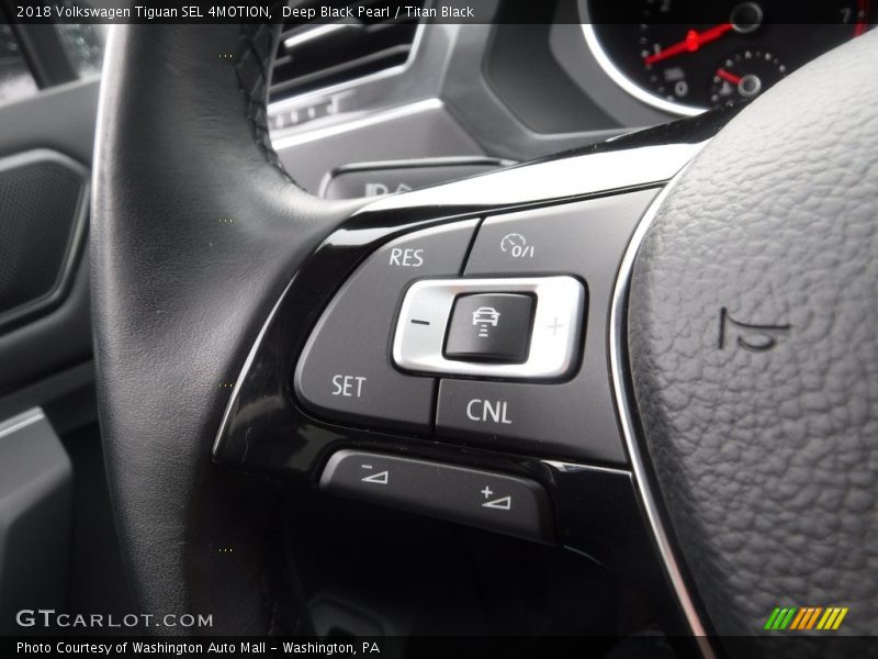 Deep Black Pearl / Titan Black 2018 Volkswagen Tiguan SEL 4MOTION
