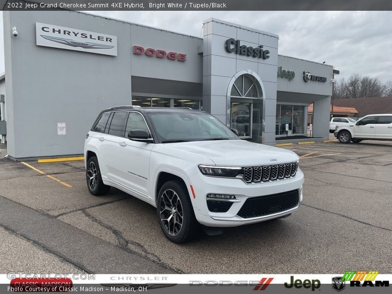 Bright White / Tupelo/Black 2022 Jeep Grand Cherokee Summit 4XE Hybrid