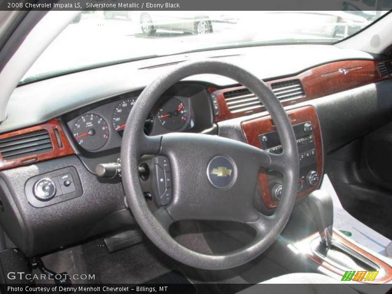 Silverstone Metallic / Ebony Black 2008 Chevrolet Impala LS