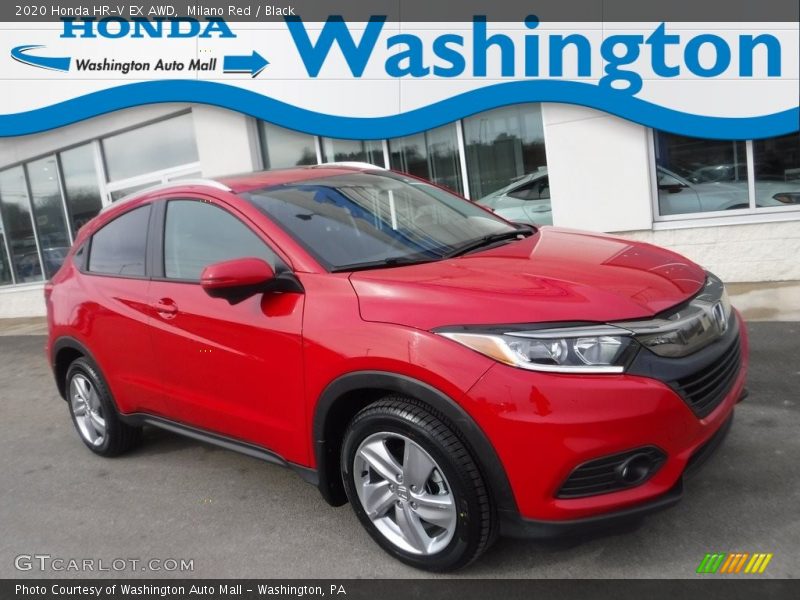 Milano Red / Black 2020 Honda HR-V EX AWD