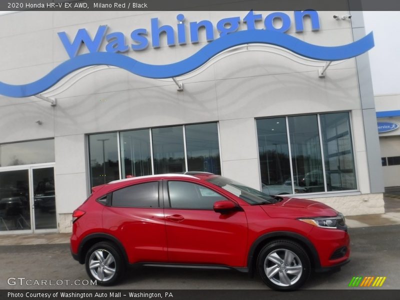 Milano Red / Black 2020 Honda HR-V EX AWD