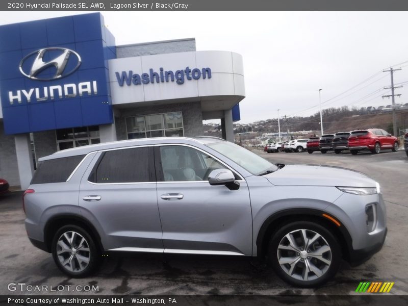 Lagoon Silver / Black/Gray 2020 Hyundai Palisade SEL AWD