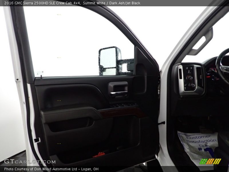 Summit White / Dark Ash/Jet Black 2016 GMC Sierra 2500HD SLE Crew Cab 4x4