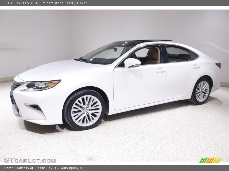 Eminent White Pearl / Flaxen 2018 Lexus ES 350