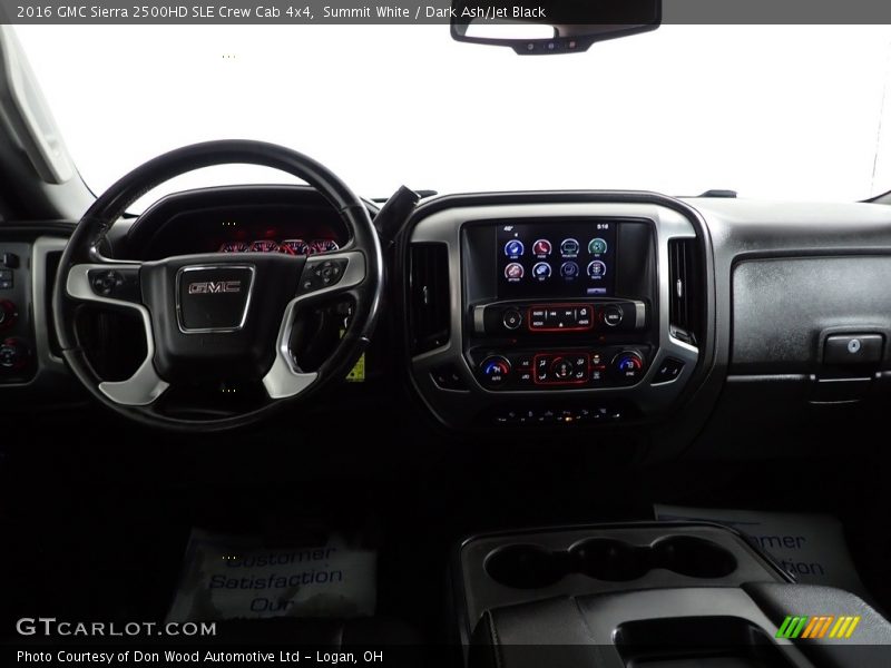 Summit White / Dark Ash/Jet Black 2016 GMC Sierra 2500HD SLE Crew Cab 4x4