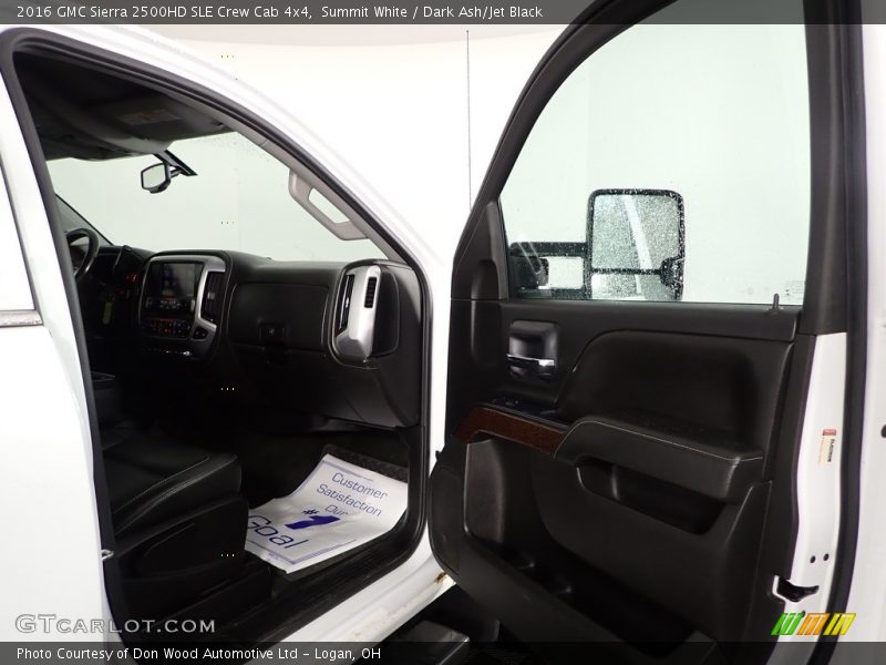 Summit White / Dark Ash/Jet Black 2016 GMC Sierra 2500HD SLE Crew Cab 4x4