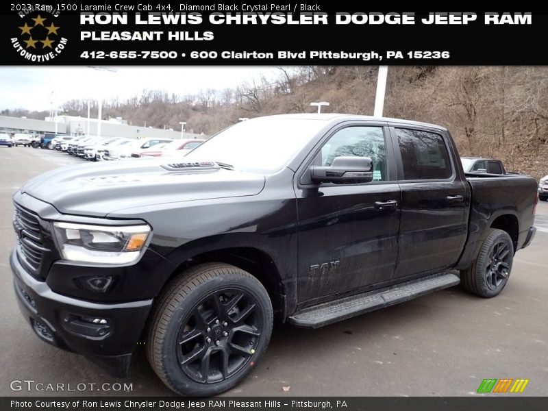 Diamond Black Crystal Pearl / Black 2023 Ram 1500 Laramie Crew Cab 4x4