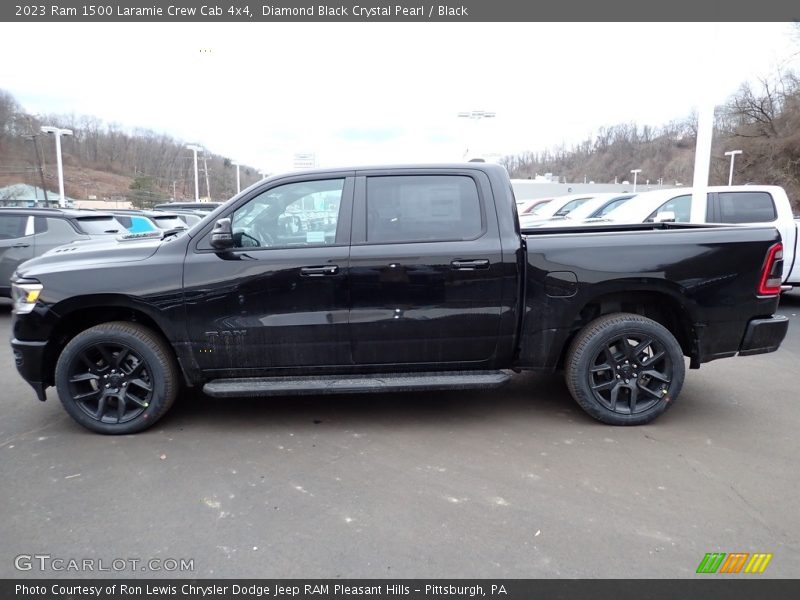  2023 1500 Laramie Crew Cab 4x4 Diamond Black Crystal Pearl
