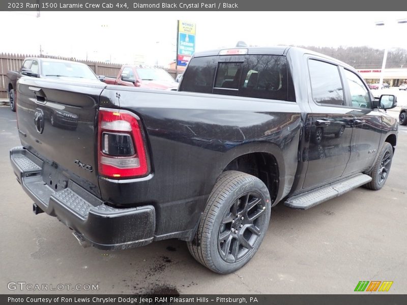 Diamond Black Crystal Pearl / Black 2023 Ram 1500 Laramie Crew Cab 4x4