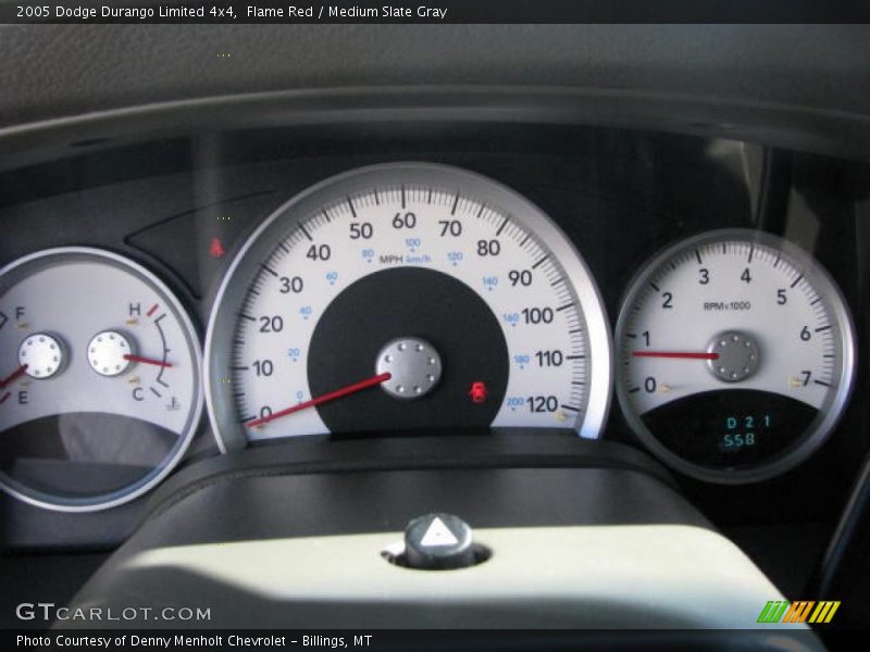 Flame Red / Medium Slate Gray 2005 Dodge Durango Limited 4x4