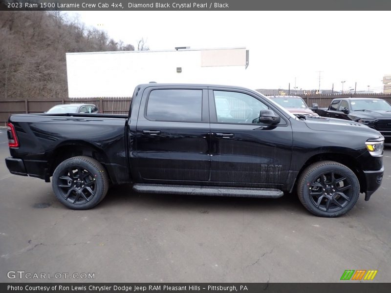 Diamond Black Crystal Pearl / Black 2023 Ram 1500 Laramie Crew Cab 4x4