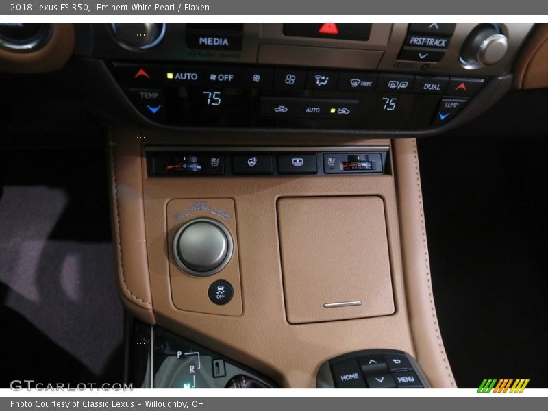 Eminent White Pearl / Flaxen 2018 Lexus ES 350
