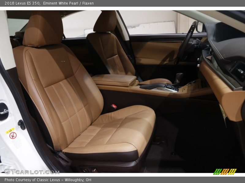Eminent White Pearl / Flaxen 2018 Lexus ES 350