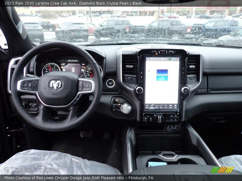 Diamond Black Crystal Pearl / Black 2023 Ram 1500 Laramie Crew Cab 4x4