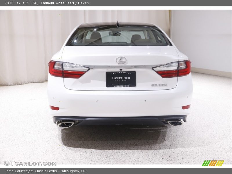 Eminent White Pearl / Flaxen 2018 Lexus ES 350
