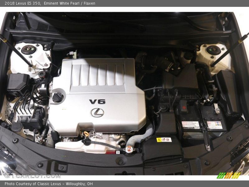 Eminent White Pearl / Flaxen 2018 Lexus ES 350