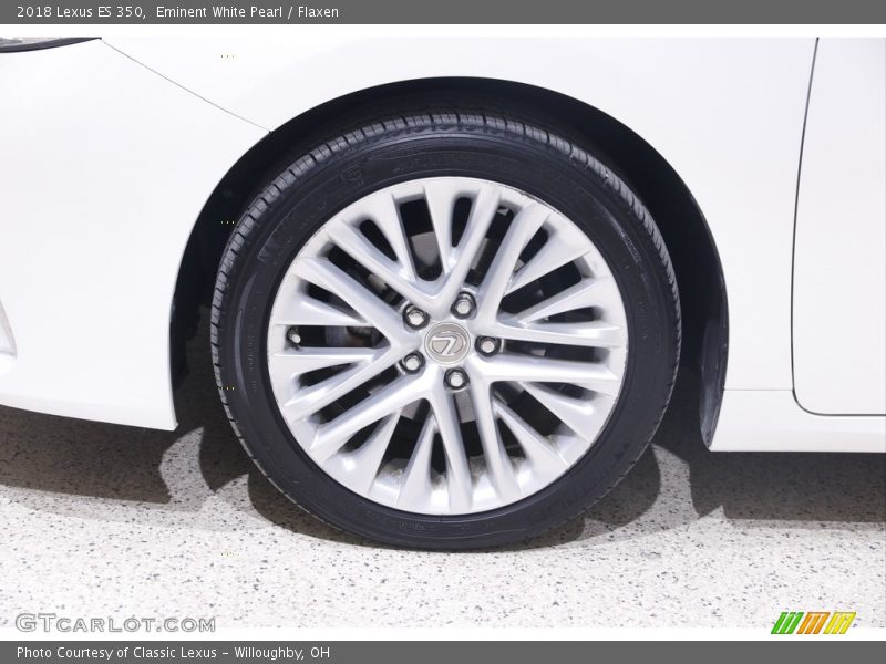 Eminent White Pearl / Flaxen 2018 Lexus ES 350
