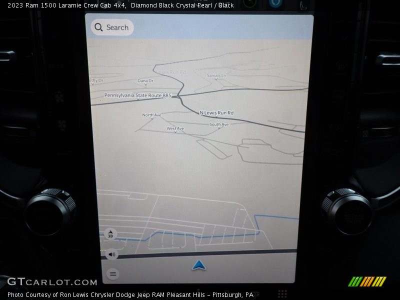 Navigation of 2023 1500 Laramie Crew Cab 4x4