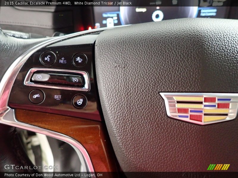 White Diamond Tricoat / Jet Black 2015 Cadillac Escalade Premium 4WD
