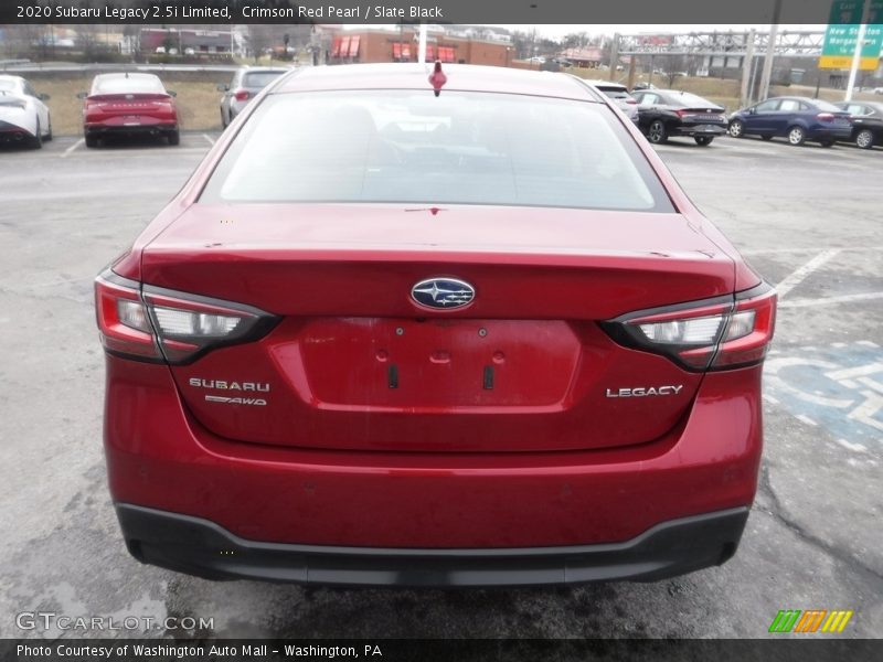 Crimson Red Pearl / Slate Black 2020 Subaru Legacy 2.5i Limited