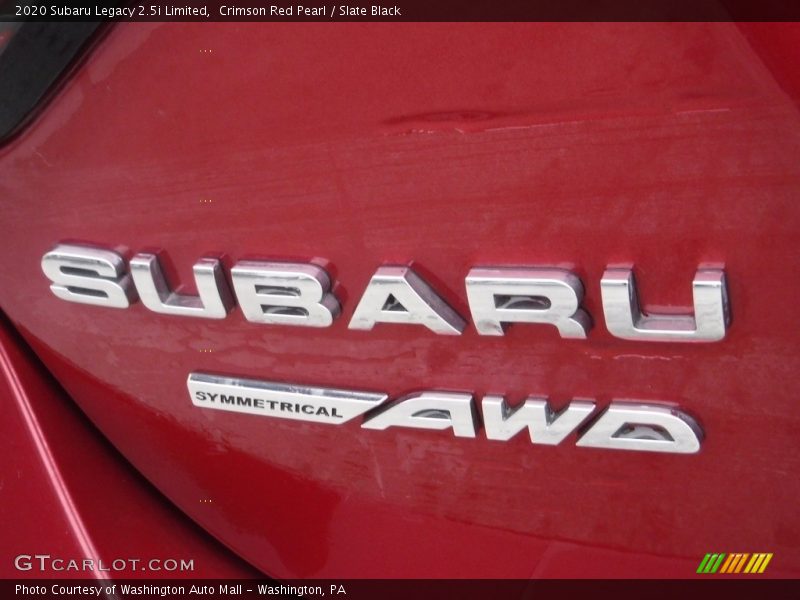 Crimson Red Pearl / Slate Black 2020 Subaru Legacy 2.5i Limited