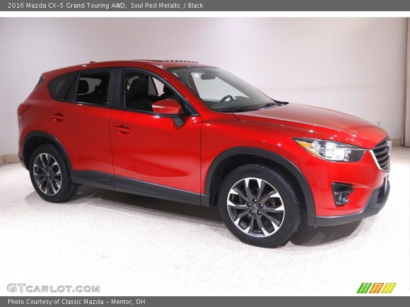 Soul Red Metallic / Black 2016 Mazda CX-5 Grand Touring AWD