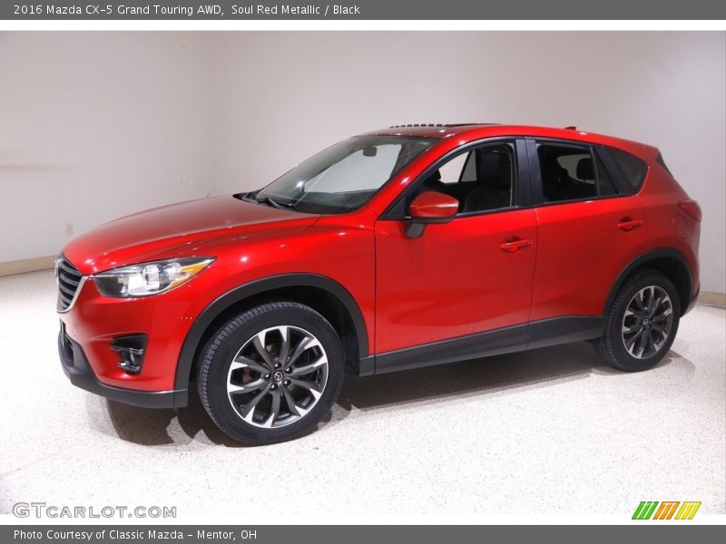 Soul Red Metallic / Black 2016 Mazda CX-5 Grand Touring AWD