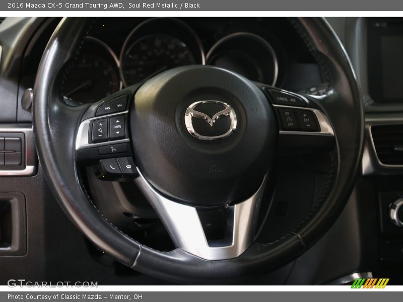 Soul Red Metallic / Black 2016 Mazda CX-5 Grand Touring AWD