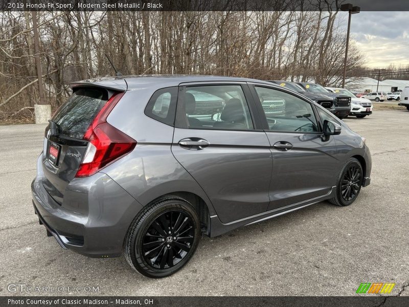 Modern Steel Metallic / Black 2019 Honda Fit Sport