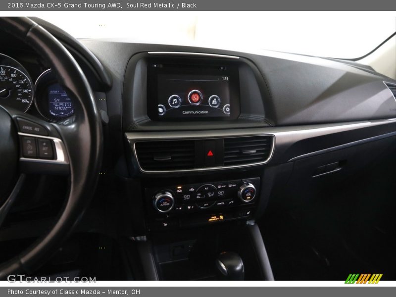 Soul Red Metallic / Black 2016 Mazda CX-5 Grand Touring AWD