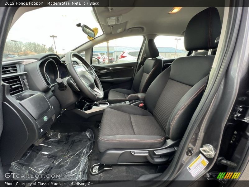 Modern Steel Metallic / Black 2019 Honda Fit Sport