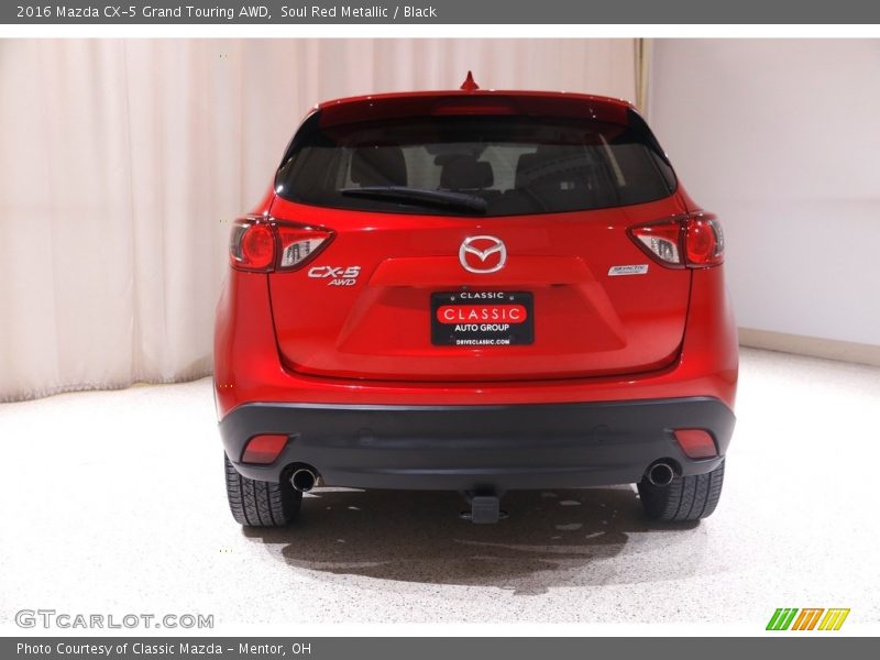 Soul Red Metallic / Black 2016 Mazda CX-5 Grand Touring AWD