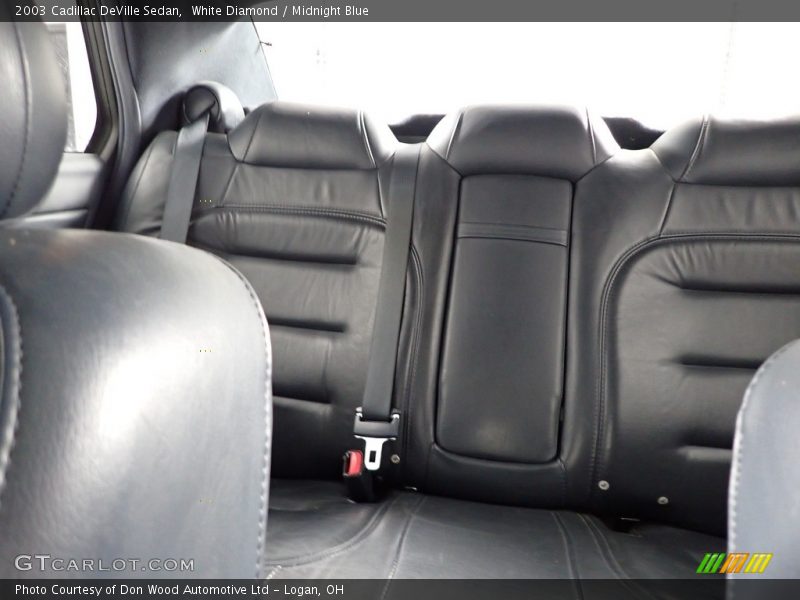 White Diamond / Midnight Blue 2003 Cadillac DeVille Sedan