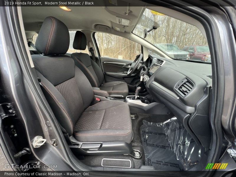 Modern Steel Metallic / Black 2019 Honda Fit Sport