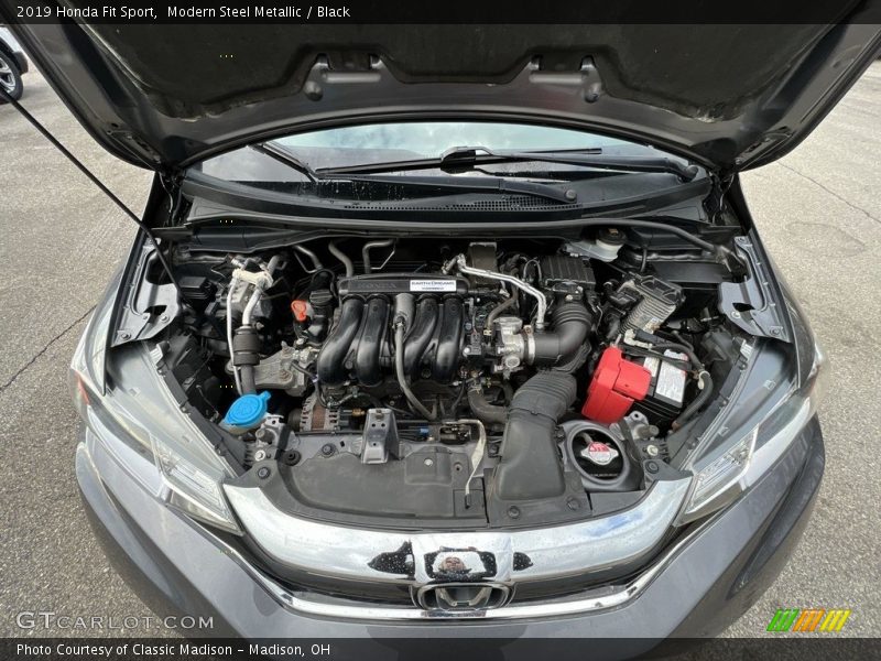 Modern Steel Metallic / Black 2019 Honda Fit Sport